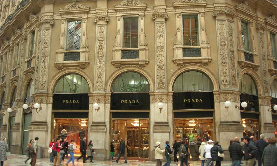 Prada luxury brands